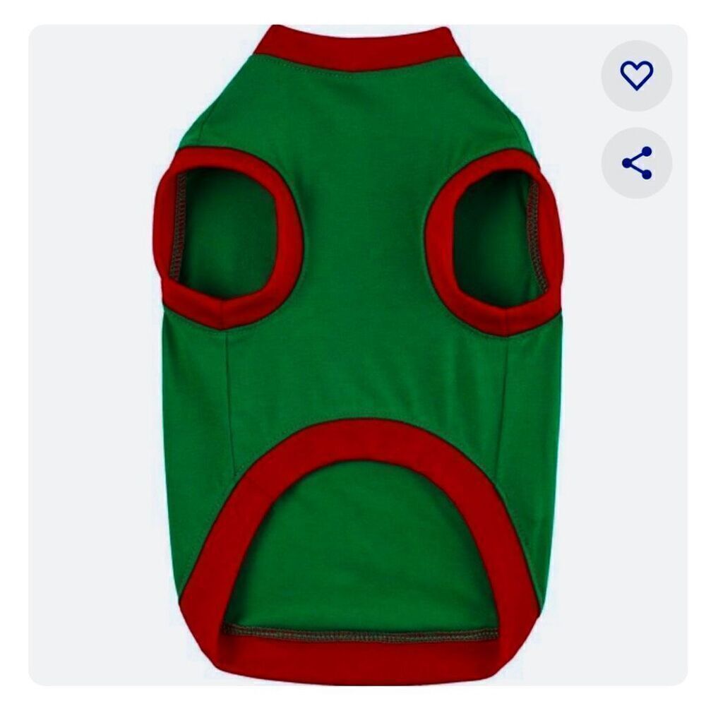 Dog Christmas Holiday Green Shirt Lets Get Lit Sz M/L - Picture 4 of 7